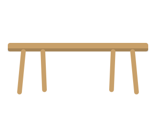 Long dining table