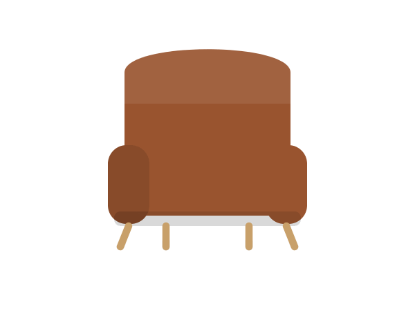 Sana leather armchair
