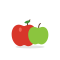 Crisp mixed apples