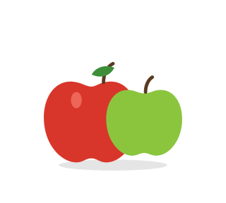 Crisp mixed apples