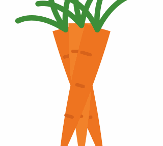 Bunched carrots
