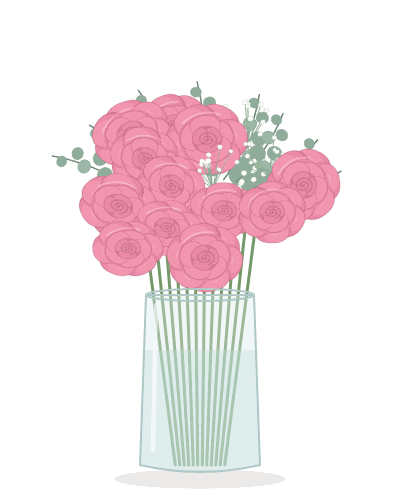Pink Dozen Roses