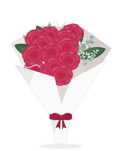 Ruby Dozen Roses