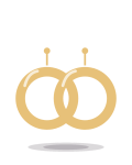 Chunky hoops, gold