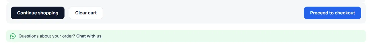 Cart help link