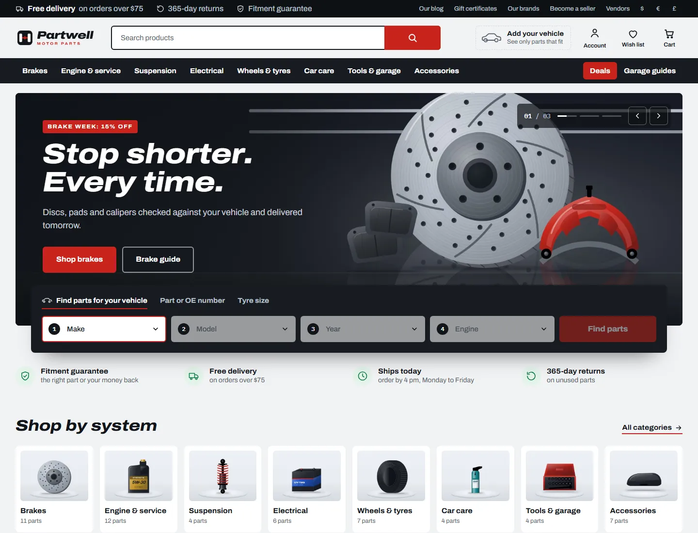 Axle, Redline style, home page