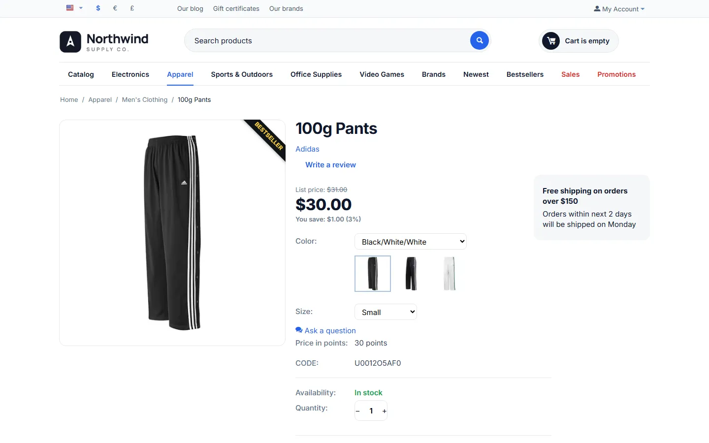 Storefront product page (cs417): main image as AVIF with high fetch priority, option images as AVIF.