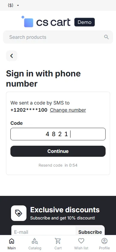 Mobile (390 px): code step.