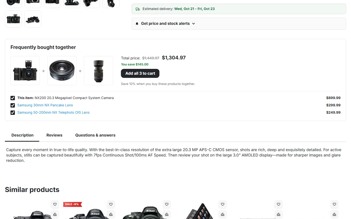 Frequently bought together on the product page