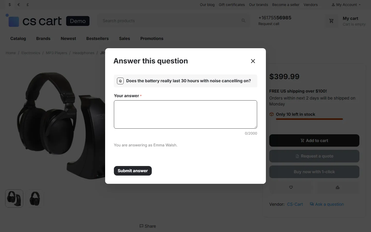 A verified buyer answers a question.