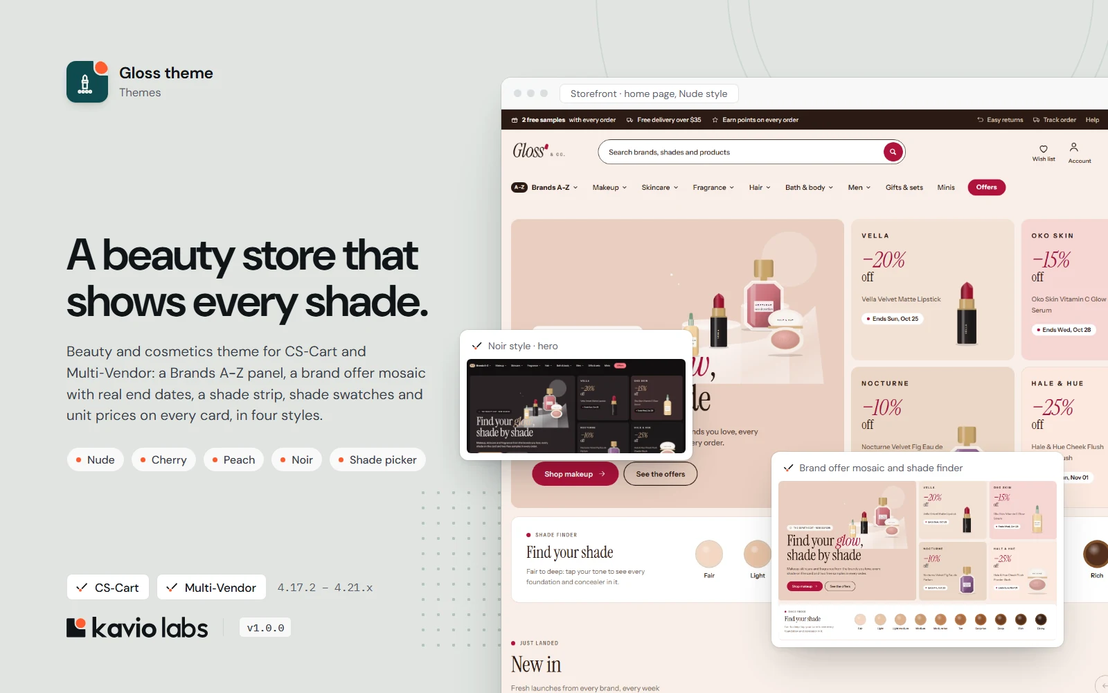 Gloss theme: overview