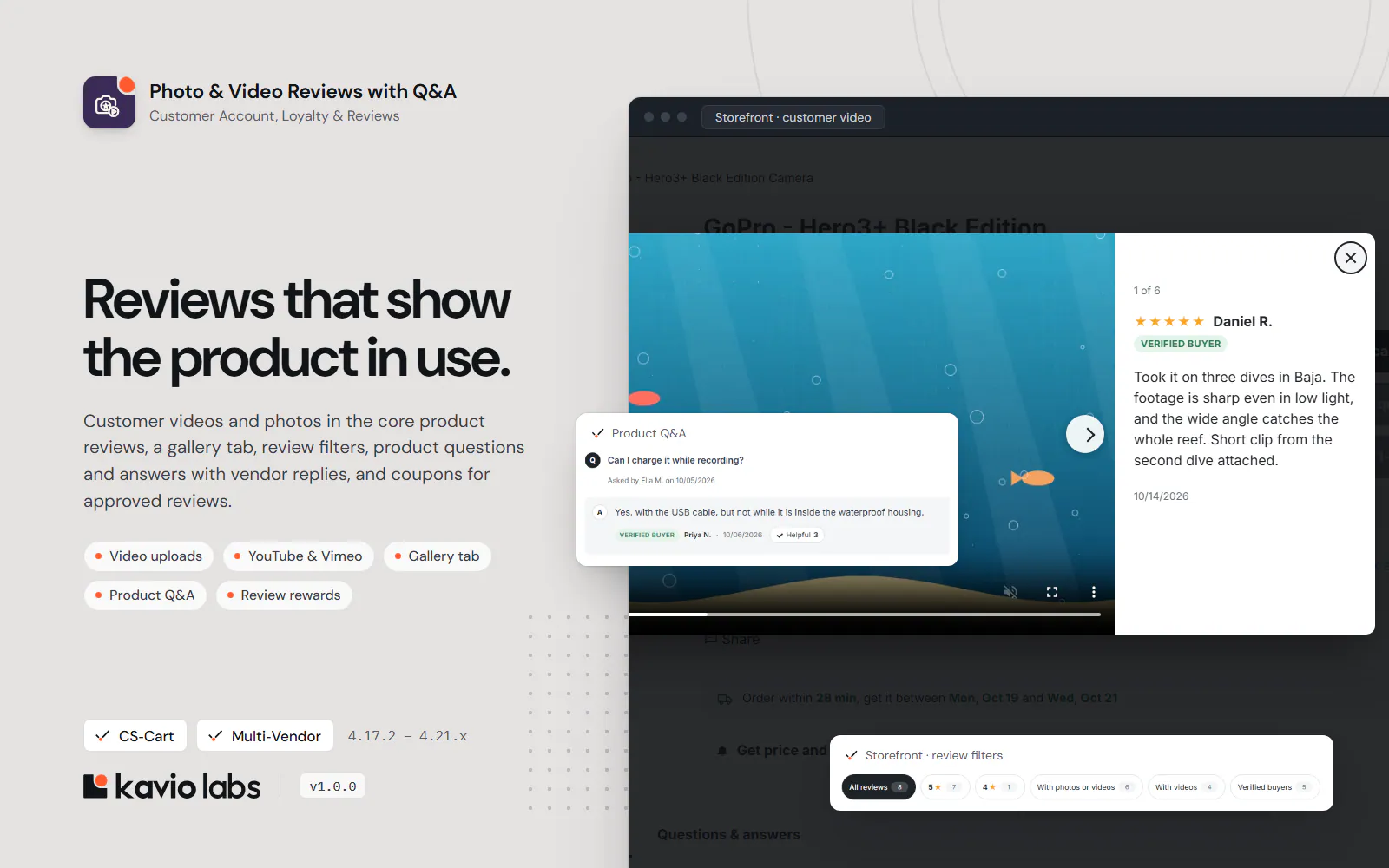 Photo & Video Reviews with Q&A: overview