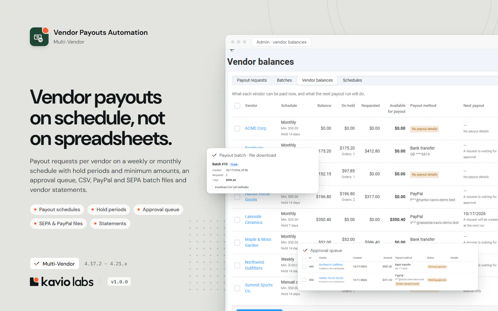 Vendor Payouts Automation: overview