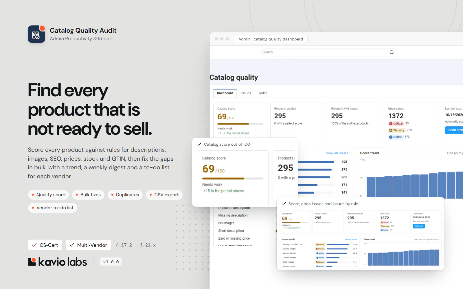 Catalog Quality Audit: overview