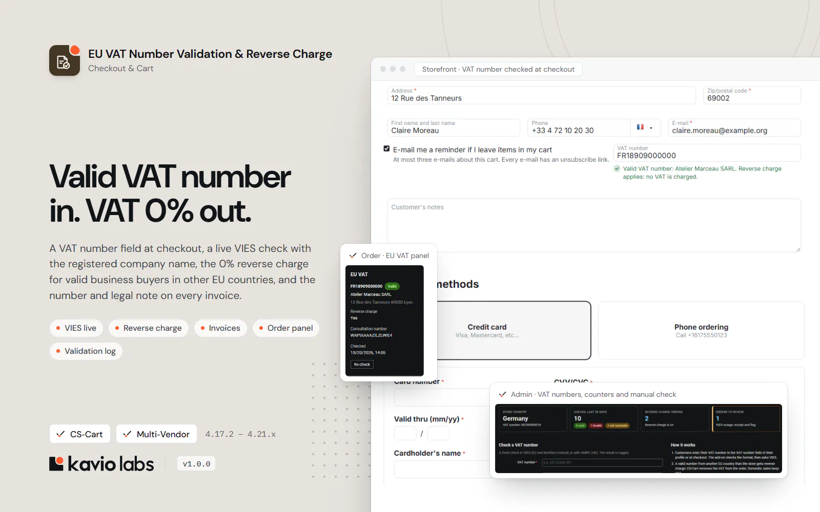 EU VAT Number Validation & Reverse Charge: overview