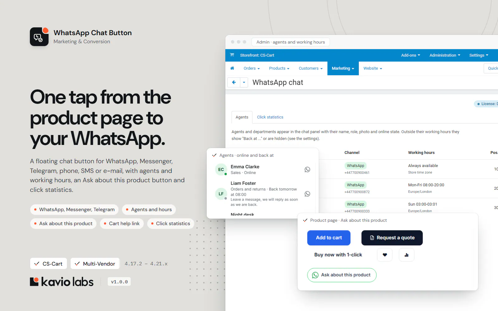 WhatsApp Chat Button: overview