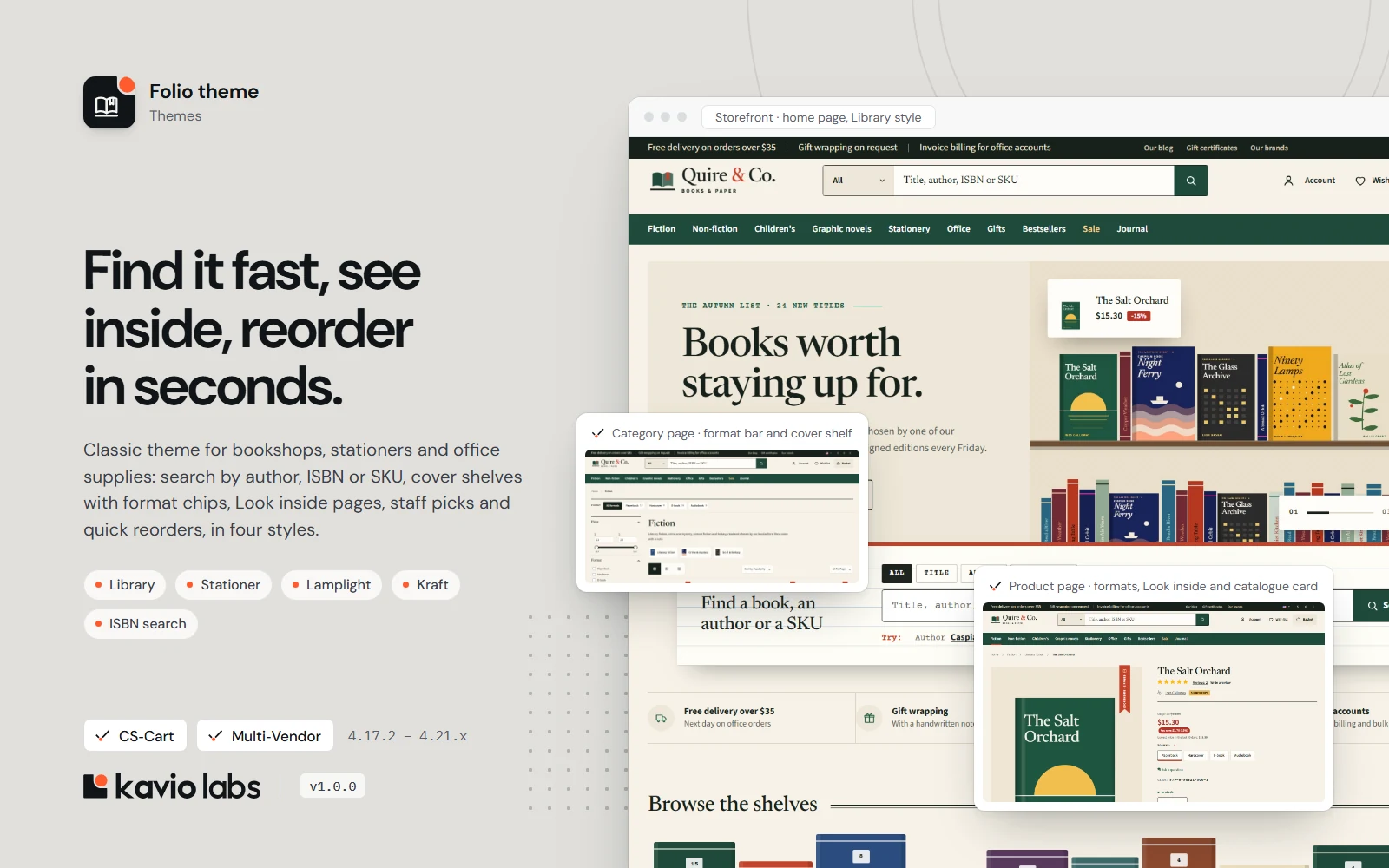 Folio theme: overview