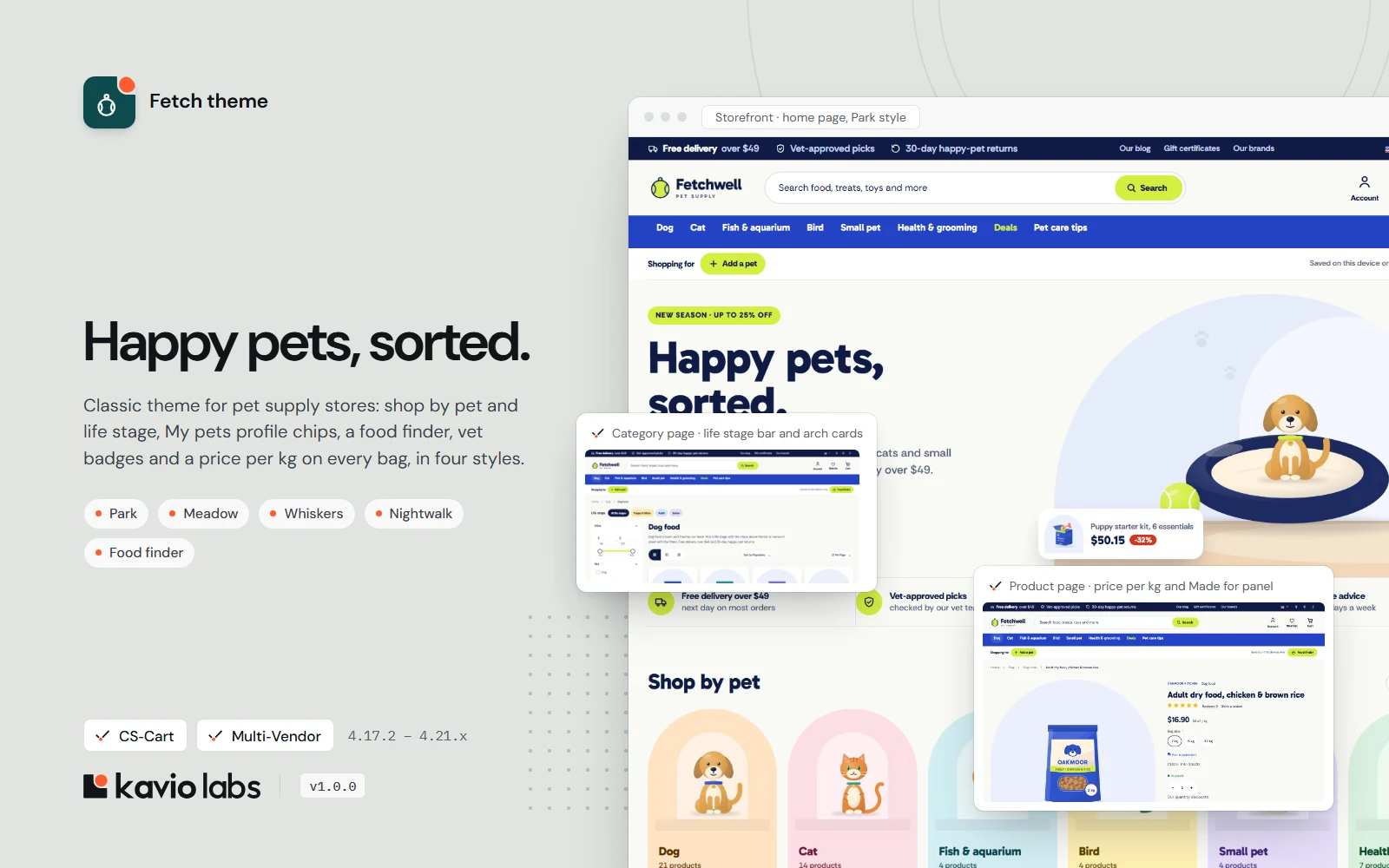 Fetch theme: overview