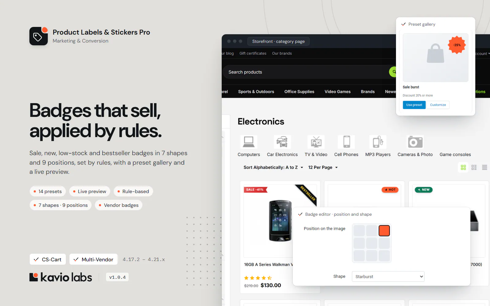 Product Labels & Stickers Pro: overview